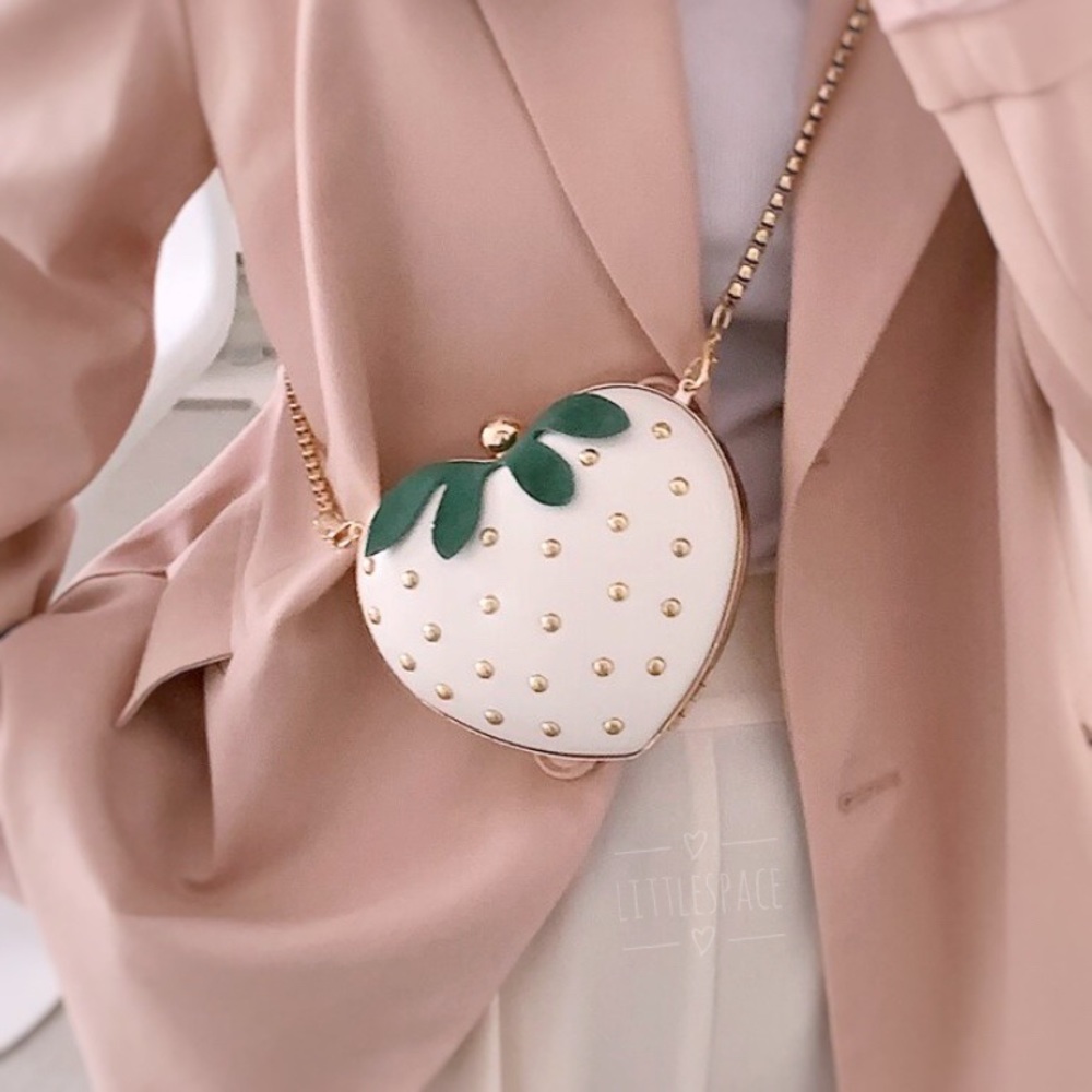 White Strawberry Bag 🍓